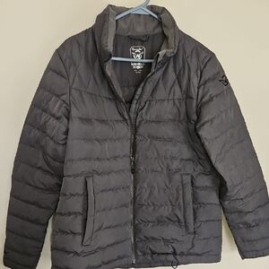 Moosejaw Mountaineering Gray Men's Duck Down Puffer Jacket Size L